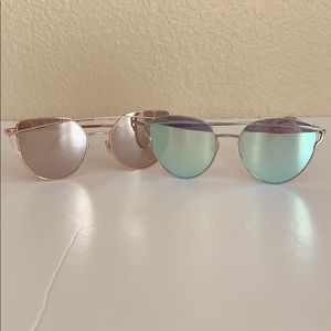 Reflective fashionable aviators! Bundle X2